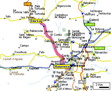 mapa extret de http://www.guiacampsa.com/esp/infinito/gcampsa/ruta/calcular/itinerario.asp
